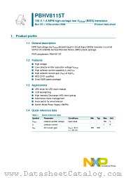 PBHV8115T datasheet pdf NXP Semiconductors