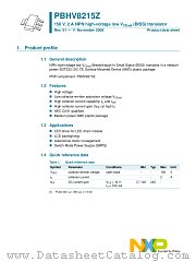 PBHV8215Z datasheet pdf NXP Semiconductors