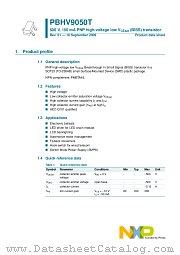 PBHV9050T datasheet pdf NXP Semiconductors