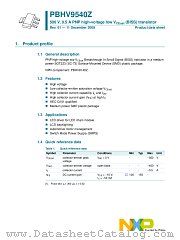 PBHV9540Z datasheet pdf NXP Semiconductors