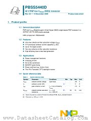PBSS5440D datasheet pdf NXP Semiconductors