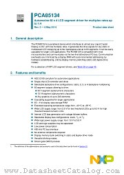 PCA85134H datasheet pdf NXP Semiconductors