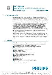 PCA9552BS datasheet pdf NXP Semiconductors