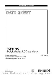 PCF1175CT datasheet pdf NXP Semiconductors