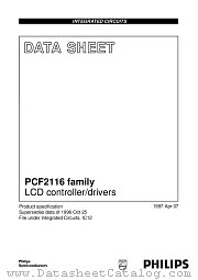PCF2116AU datasheet pdf NXP Semiconductors