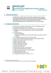 PCF2129T datasheet pdf NXP Semiconductors