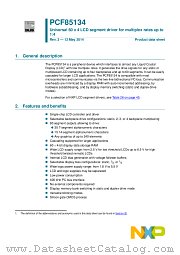PCF85134HL datasheet pdf NXP Semiconductors