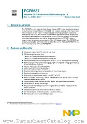 PCF8537AH datasheet pdf NXP Semiconductors