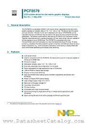 PCF8579T datasheet pdf NXP Semiconductors