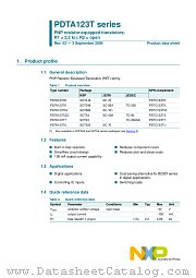 PDTA123TM datasheet pdf NXP Semiconductors