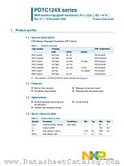 PDTC124XE datasheet pdf NXP Semiconductors