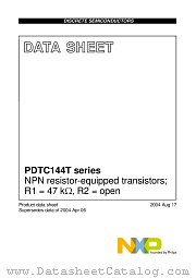PDTC144TT datasheet pdf NXP Semiconductors