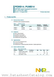 PUMB14 datasheet pdf NXP Semiconductors