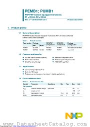 PEMB1 datasheet pdf NXP Semiconductors