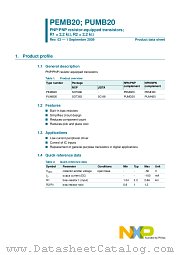 PEMB20 datasheet pdf NXP Semiconductors