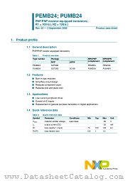 PEMB24 datasheet pdf NXP Semiconductors