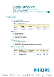 PEMD19 datasheet pdf NXP Semiconductors