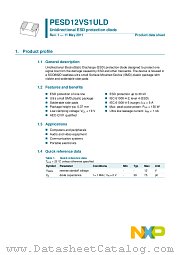 PESD12VS1ULD datasheet pdf NXP Semiconductors