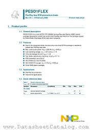 PESD1FLEX datasheet pdf NXP Semiconductors