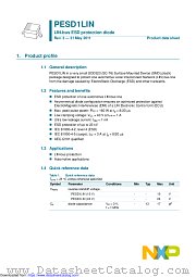 PESD1LIN datasheet pdf NXP Semiconductors