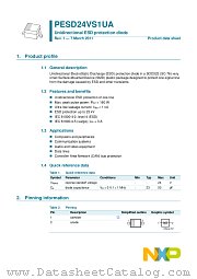 PESD24VS1UA datasheet pdf NXP Semiconductors
