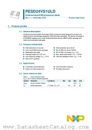 PESD24VS1ULD datasheet pdf NXP Semiconductors