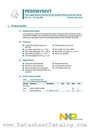 PESD36VS2UT datasheet pdf NXP Semiconductors