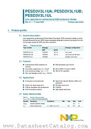 PESD3V3L1UA datasheet pdf NXP Semiconductors