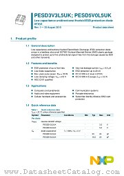 PESD3V3L5UK datasheet pdf NXP Semiconductors