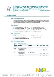 PESD3V3S4UF datasheet pdf NXP Semiconductors