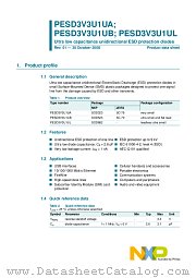 PESD3V3U1UL datasheet pdf NXP Semiconductors