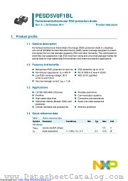PESD5V0F1BL datasheet pdf NXP Semiconductors
