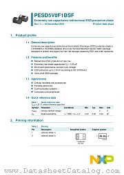 PESD5V0F1BSF datasheet pdf NXP Semiconductors