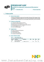 PESD5V0F1USF datasheet pdf NXP Semiconductors