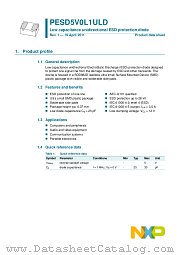 PESD5V0L1ULD datasheet pdf NXP Semiconductors