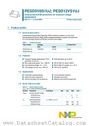 PESD5V0S1UJ datasheet pdf NXP Semiconductors