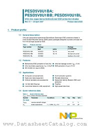 PESD5V0U1BL datasheet pdf NXP Semiconductors