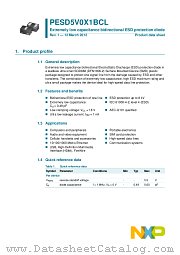 PESD5V0X1BCL datasheet pdf NXP Semiconductors