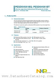 PESD5V0X1BT datasheet pdf NXP Semiconductors