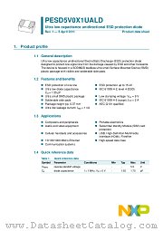 PESD5V0X1UALD datasheet pdf NXP Semiconductors