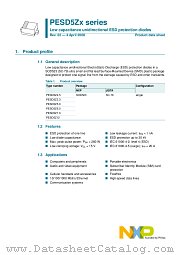 PESD5Z3.3 datasheet pdf NXP Semiconductors