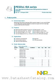 PESD5V0L1BA datasheet pdf NXP Semiconductors