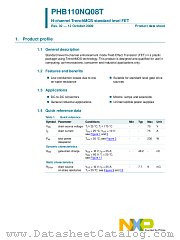 PHB110NQ08T datasheet pdf NXP Semiconductors