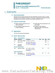 PHB33NQ20T datasheet pdf NXP Semiconductors