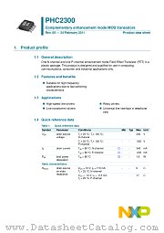 PHC2300 datasheet pdf NXP Semiconductors
