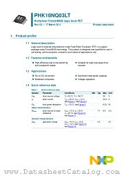 PHK18NQ03LT datasheet pdf NXP Semiconductors