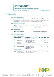 PHP23NQ11T datasheet pdf NXP Semiconductors