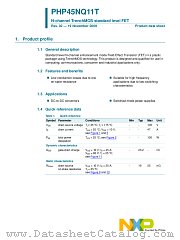 PHP45NQ11T datasheet pdf NXP Semiconductors