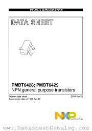 PMBT6429 datasheet pdf NXP Semiconductors
