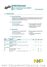 PMCPB5530X datasheet pdf NXP Semiconductors